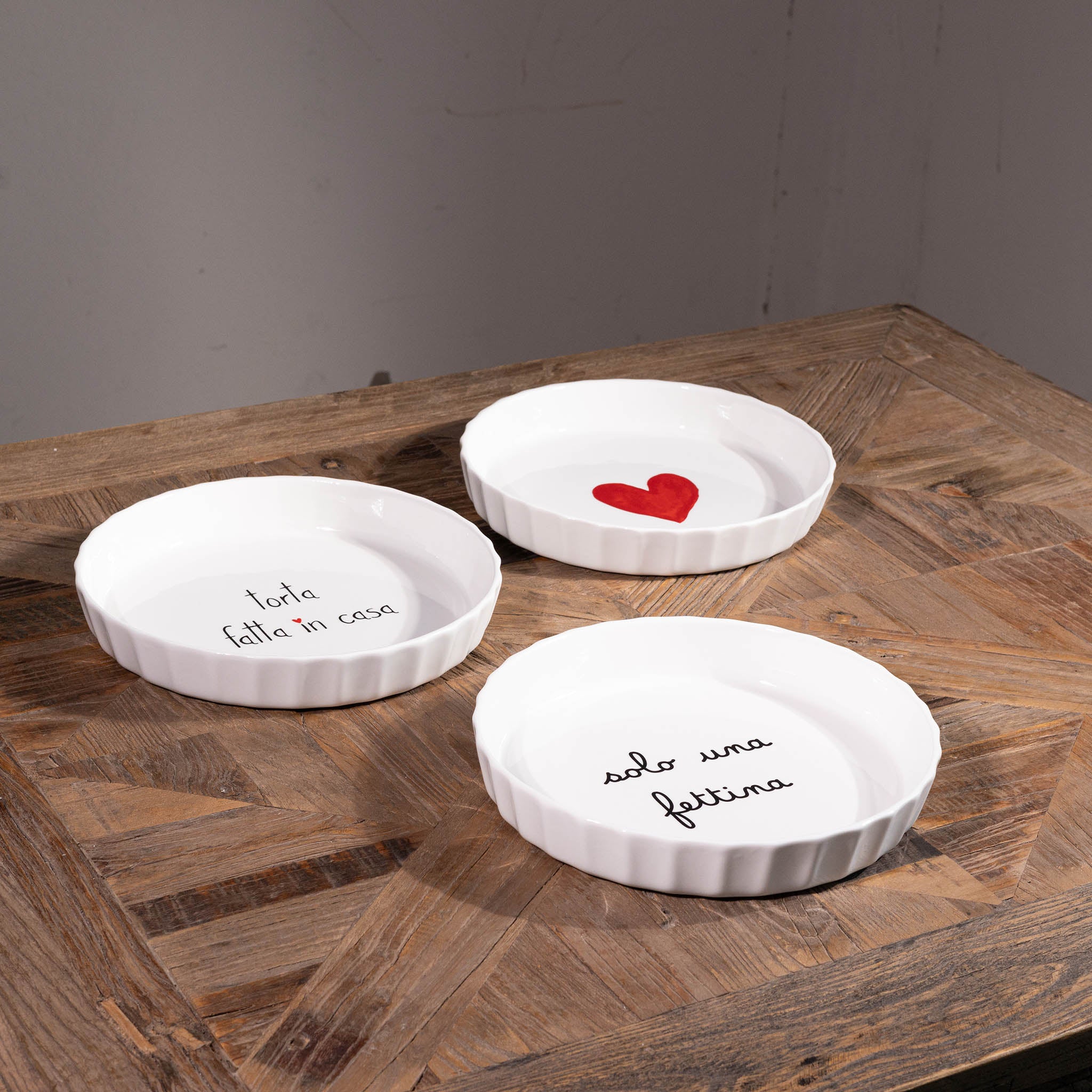 Tortiera in gres Cuore acquerello Simple Day - immagine 3