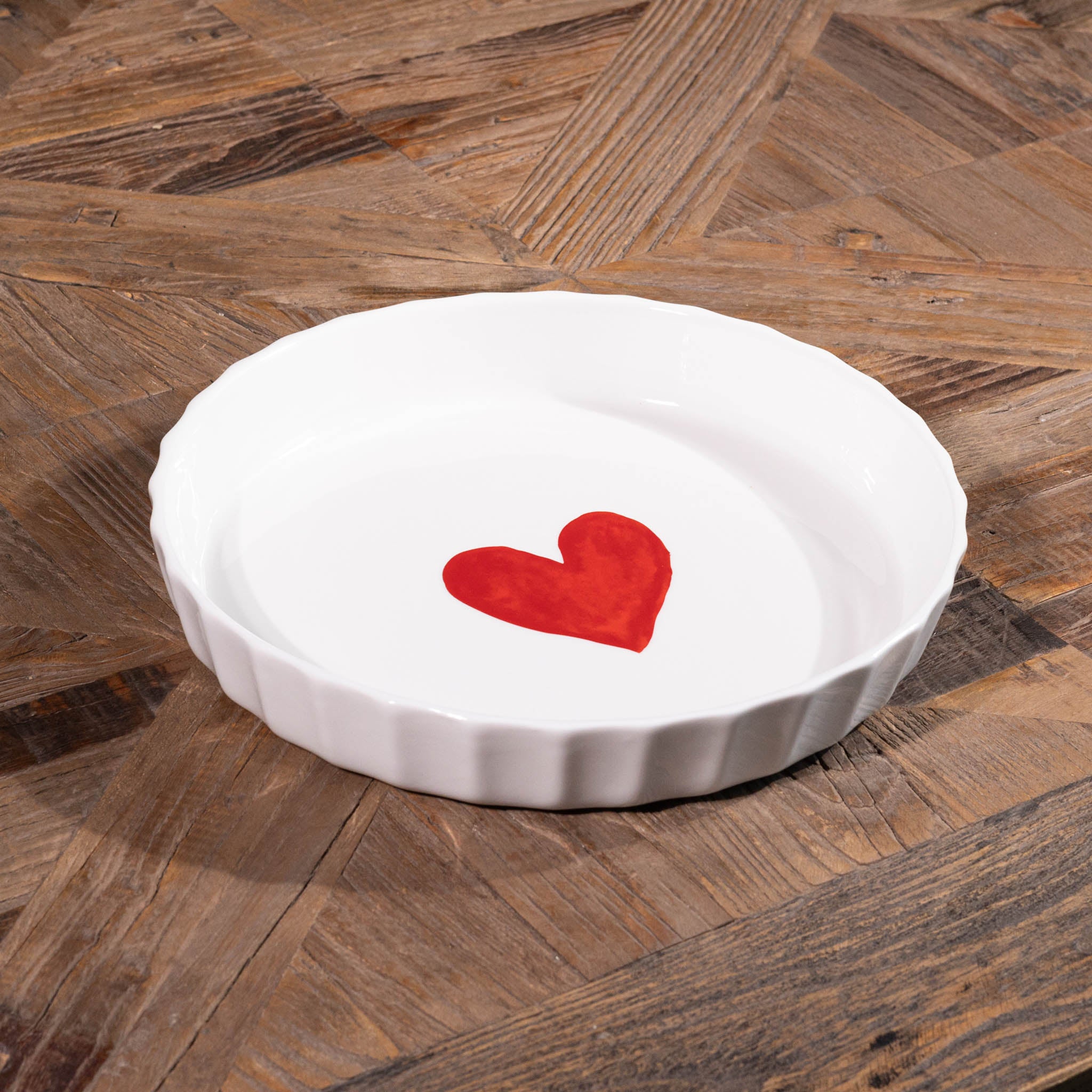 Tortiera in gres Cuore acquerello Simple Day