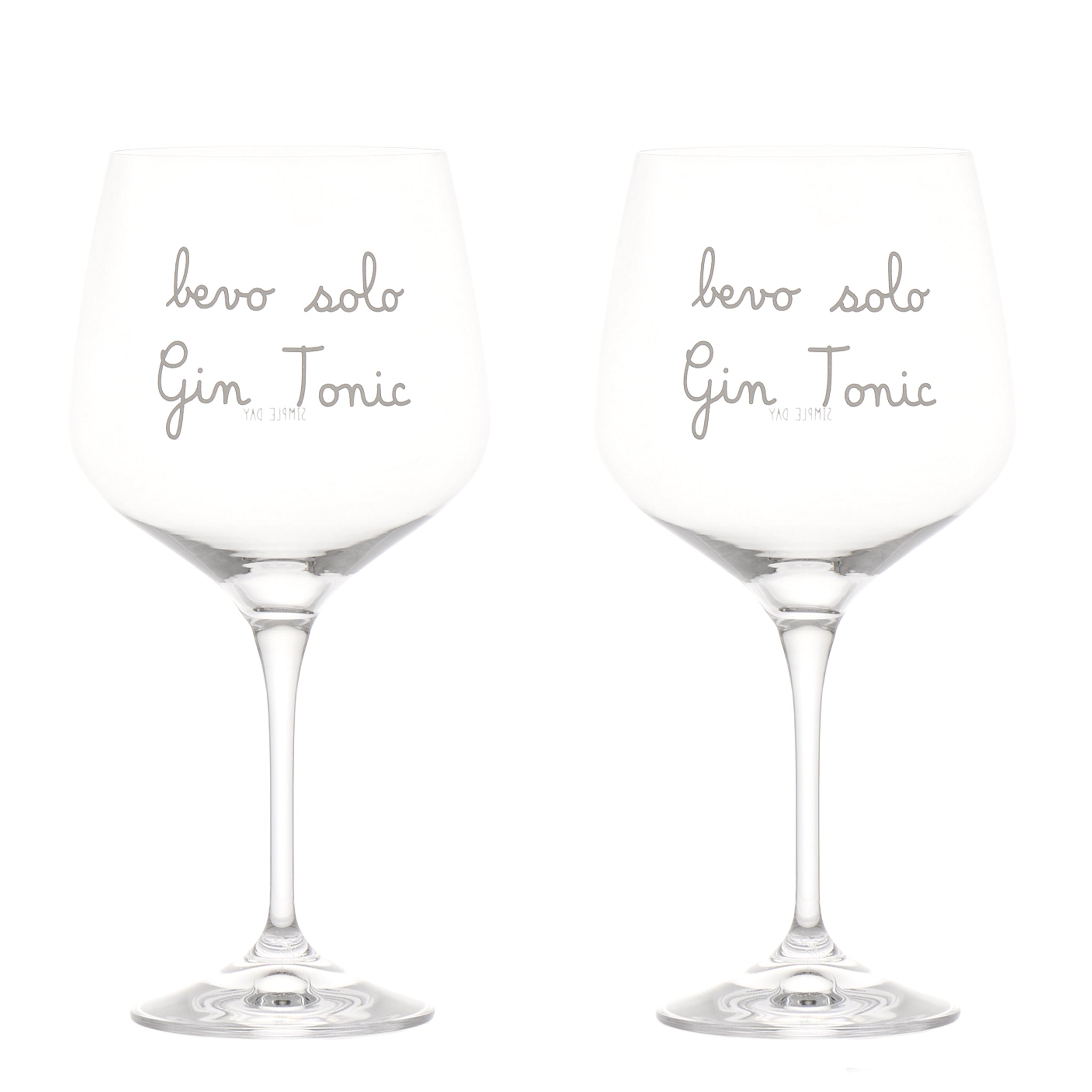 Set 2 calici cocktail Bevo solo gin tonic 82cl Simple Day - immagine 2