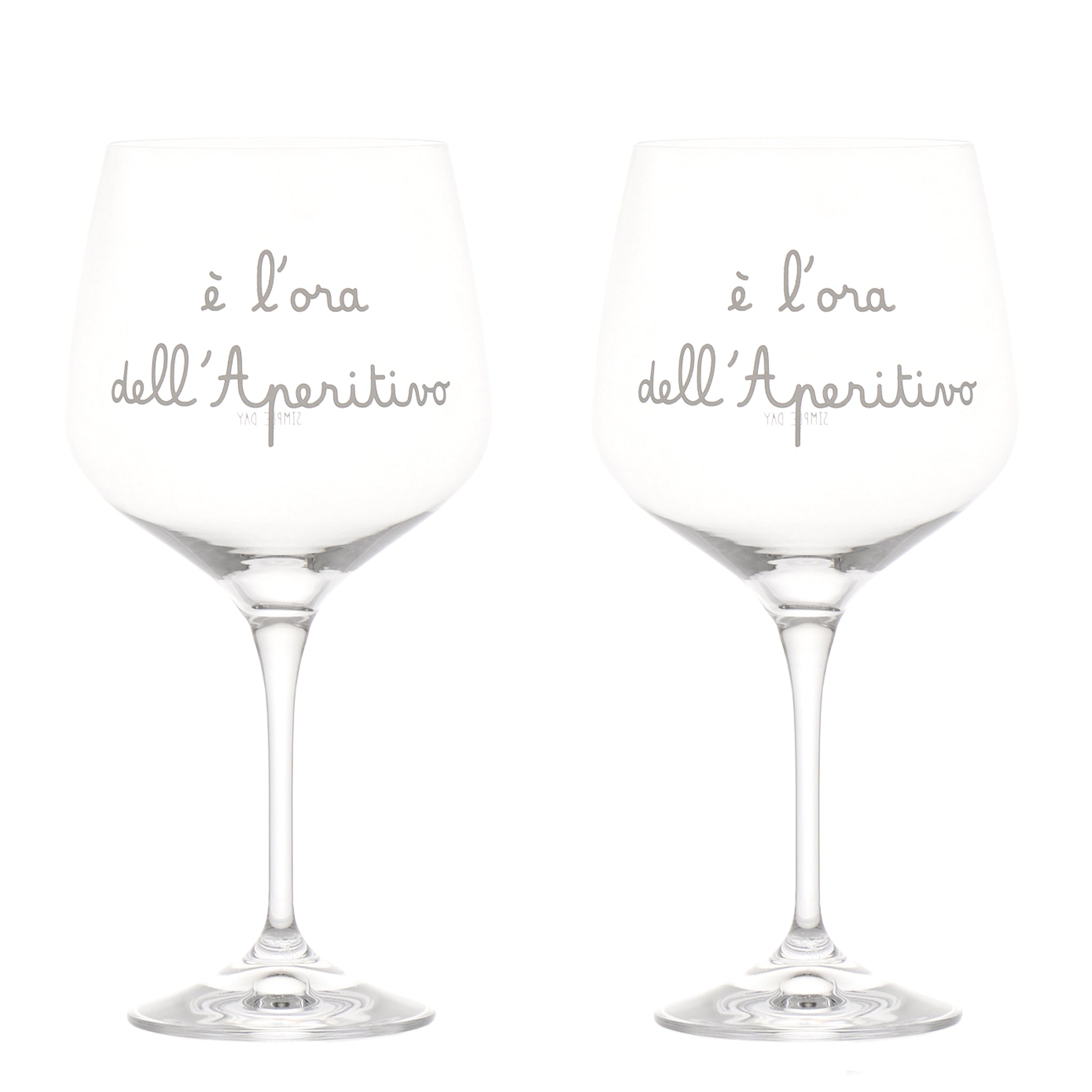 Set 2 calici cocktail E' l'ora dell'aperitivo 82cl Simple Day - immagine 2
