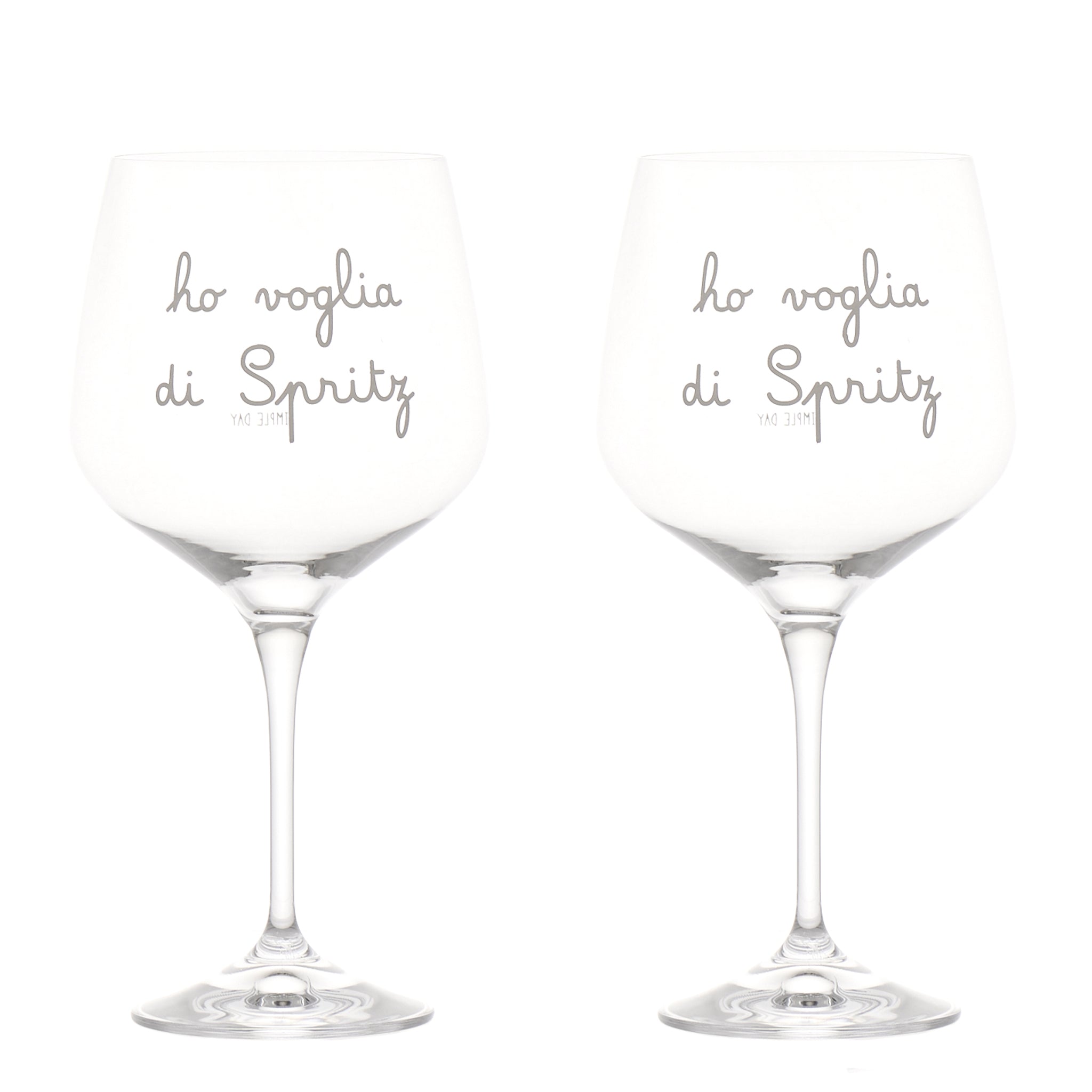 Set 2 calici cocktail Ho voglia di spritz 82cl Simple Day - immagine 2