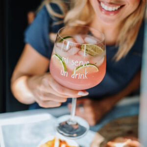 Set 2 calici cocktail Mi serve un drink 82cl Simple Day