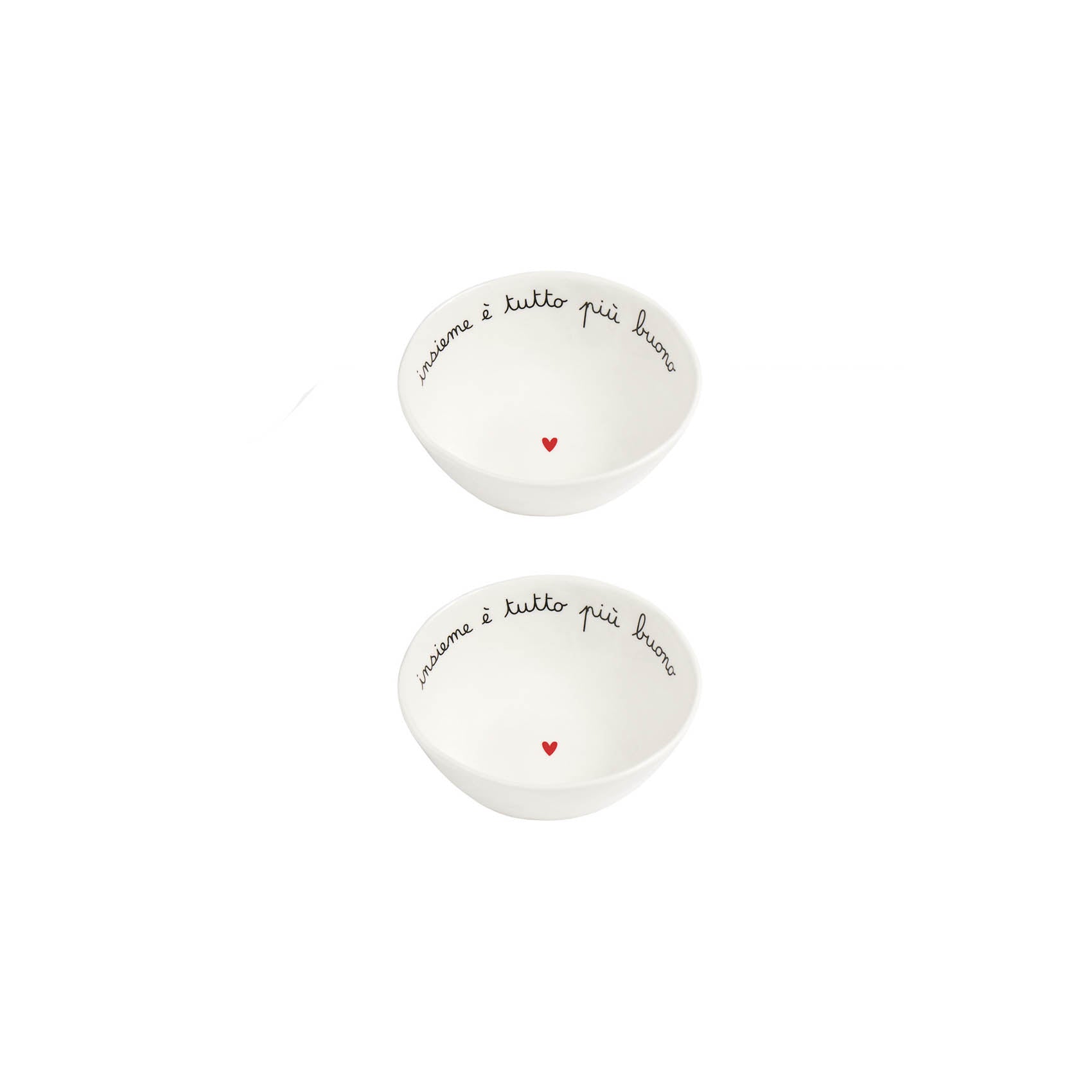 Set 2 Coppette in gres Insieme è tutto più buono Simple Day - immagine 2