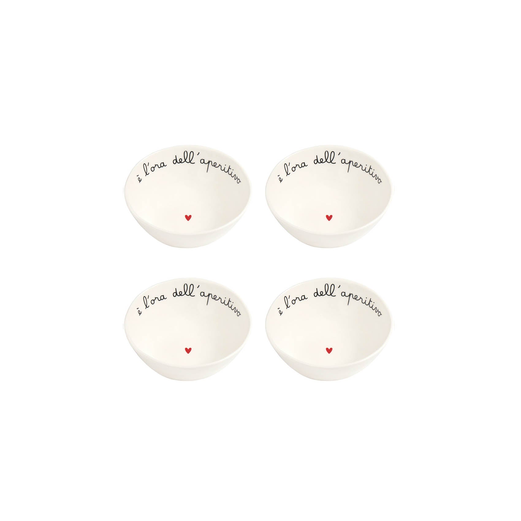 Set 4 Coppette in gres E' l'ora dell'aperitivo Simple Day - immagine 2
