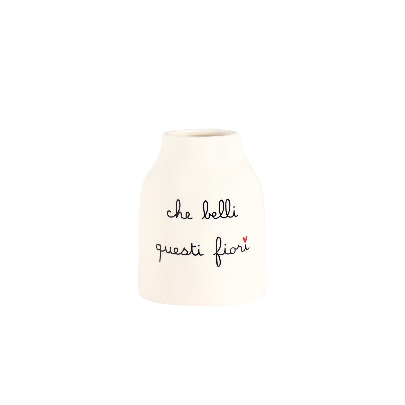 Vaso Portafiori in gres Che belli questi fiori - Ø 10,3 x H 13 cm Simple Day - immagine 2
