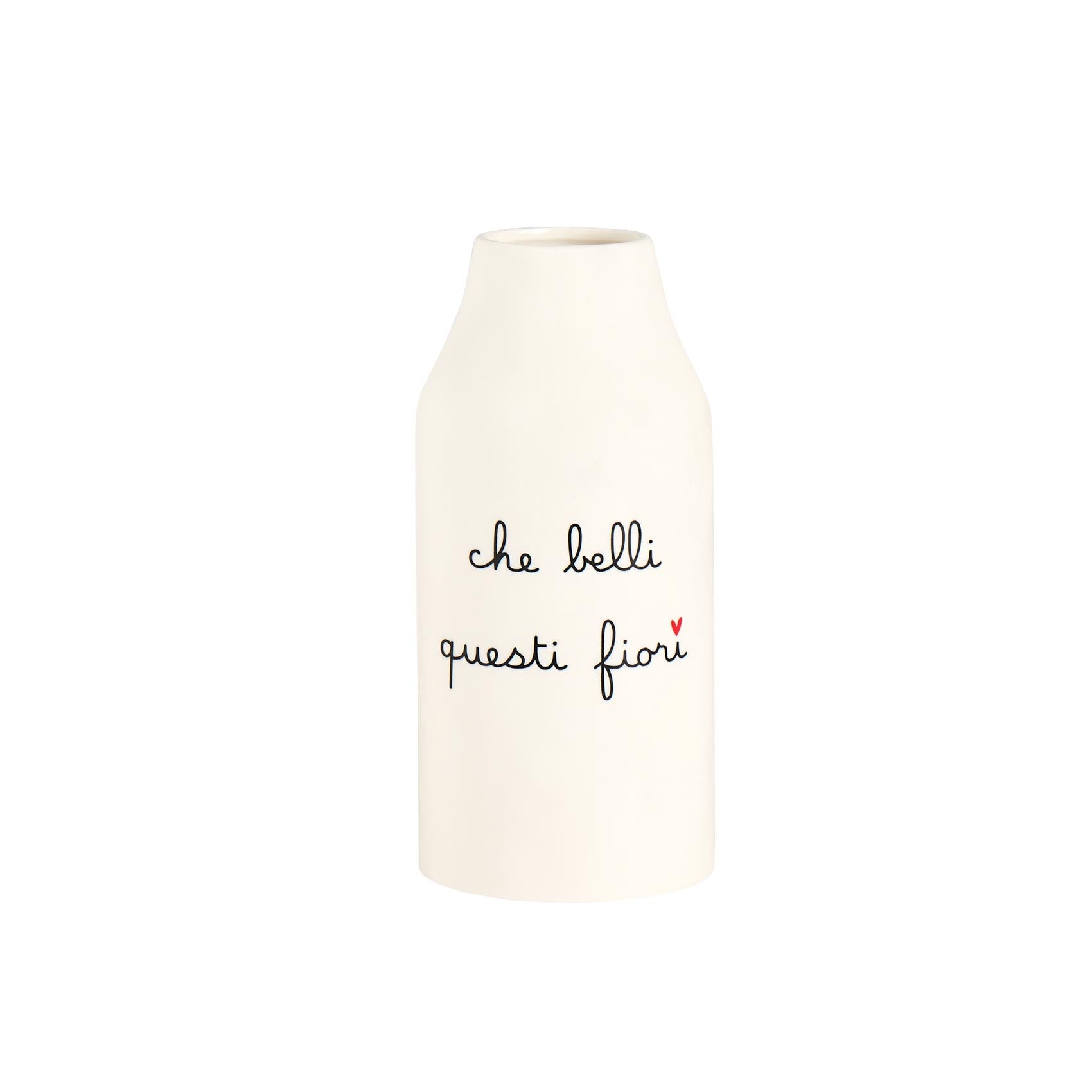 Vaso Portafiori in gres Che belli questi fiori - Ø 8,6 x H 19 cm Simple Day - immagine 2