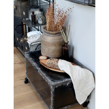 Lino essiccato Fleur Chic Antique tortora H61 cm - immagine 3