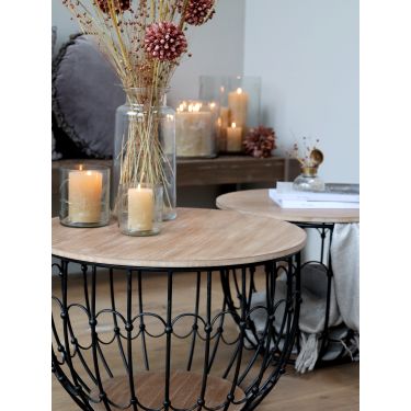 Lino essiccato Fleur Chic Antique tortora H61 cm - immagine 4