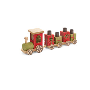 Treno con pacchi regalo portacandela Nuvole di Stoffa
