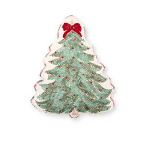 Cuscino ricamato a forma di albero Vintage Toys – Nuvole di Stoffa