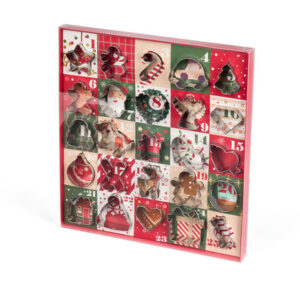 Set 25 stampini Calendario dell'Avvento Nuvole di Stoffa