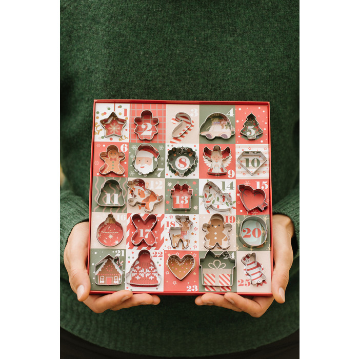 Set 25 stampini Calendario dell'Avvento Nuvole di Stoffa - immagine 2