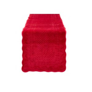 Runner in velluto bordeaux Velvet Luxury 40 x 130 cm – Nuvole di Stoffa
