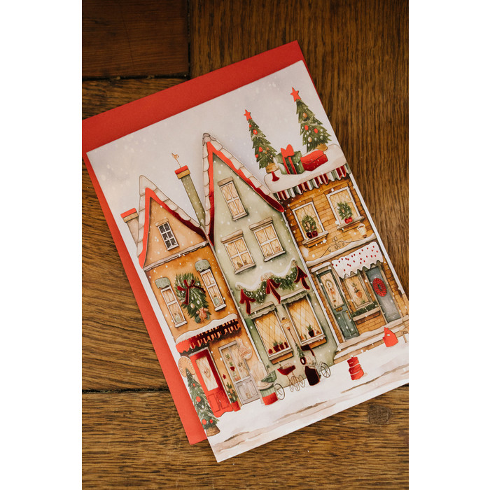 Set 4 biglietti regalo case pop-up Nuvole di Stoffa - immagine 2