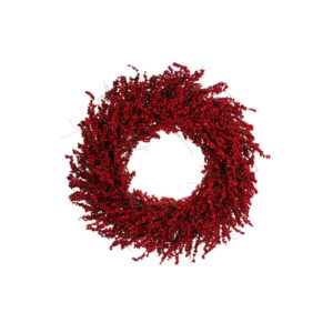 Ghirlanda Corona con bacche rosse Nuvole di Stoffa