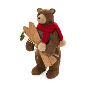 Decorazione orso con sci Nuvole di Stoffa