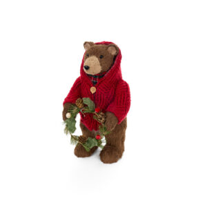 Decorazione orso con ghirlanda Nuvole di Stoffa