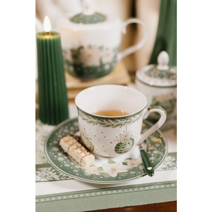 Set 2 tazzine con piattino Silent Gold Nuvole di Stoffa - immagine 2