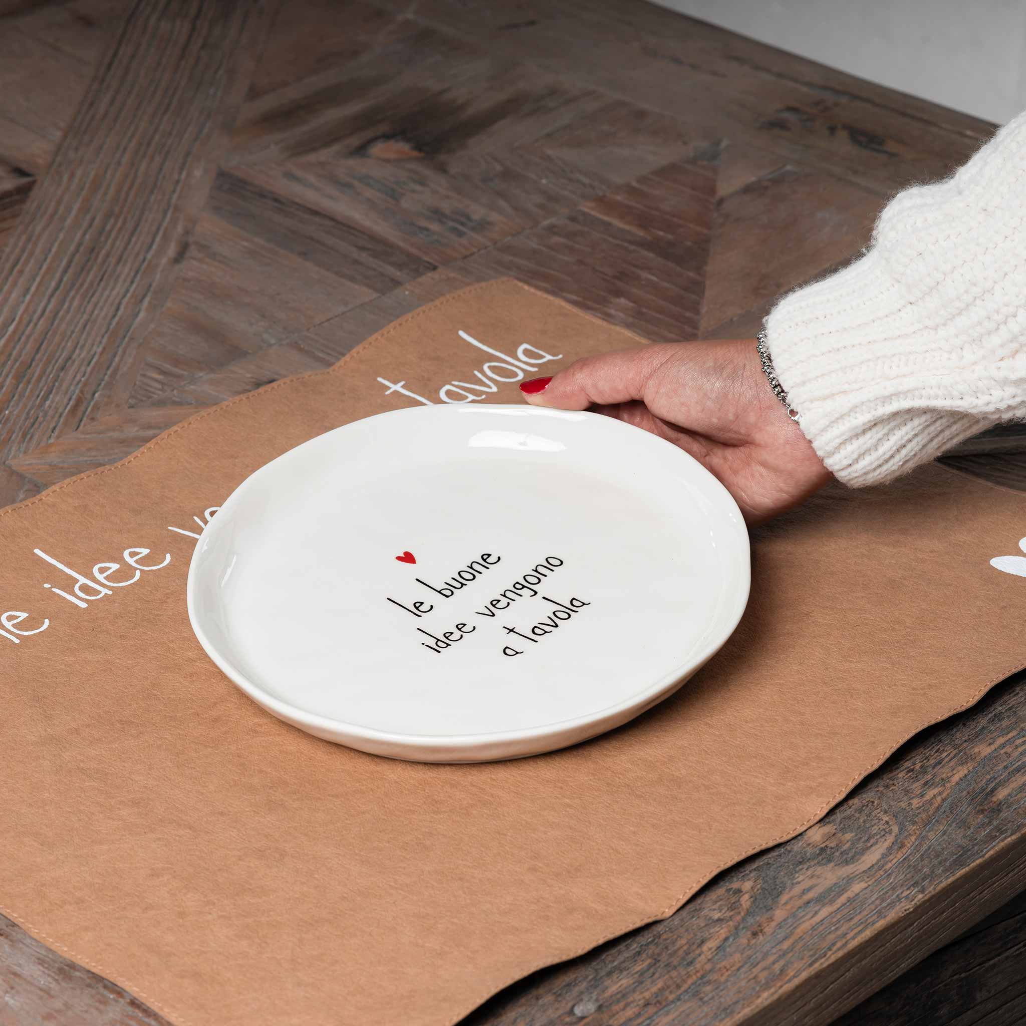 Set 2 Piatti da dessert Le buone idee vengono a tavola Simple Day