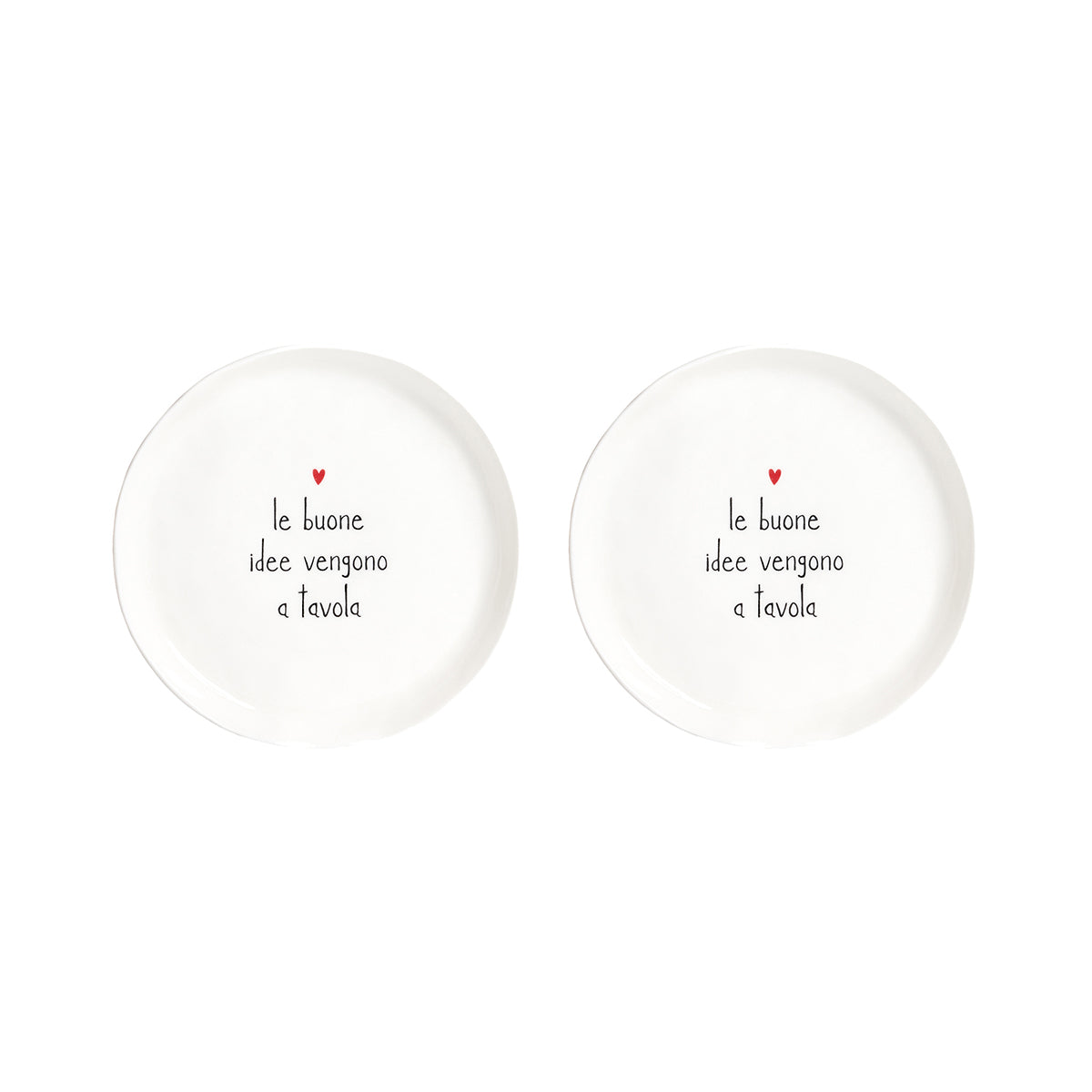 Set 2 Piatti da dessert Le buone idee vengono a tavola Simple Day - immagine 2