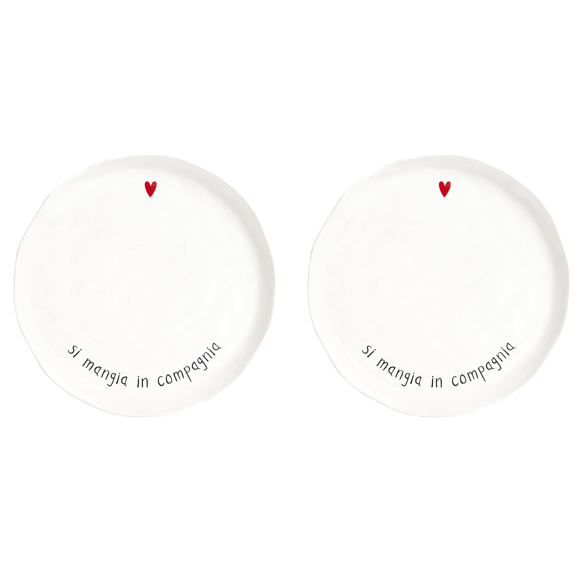 Set 2 Piatti piani Si mangia in compagnia Simple Day - immagine 2
