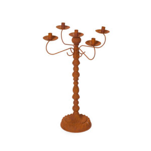Candelabro corten Nuvole di Stoffa