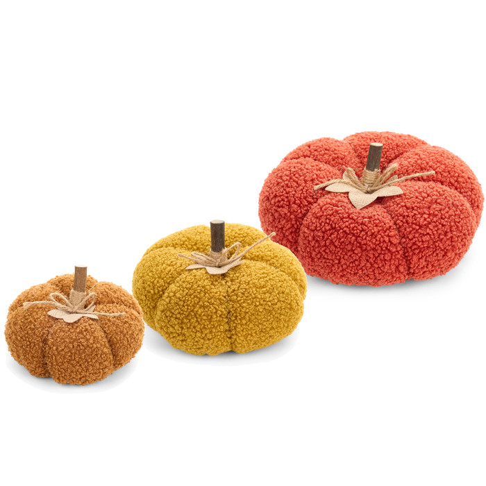 Set 3 zucche Nuvole di Stoffa autunno