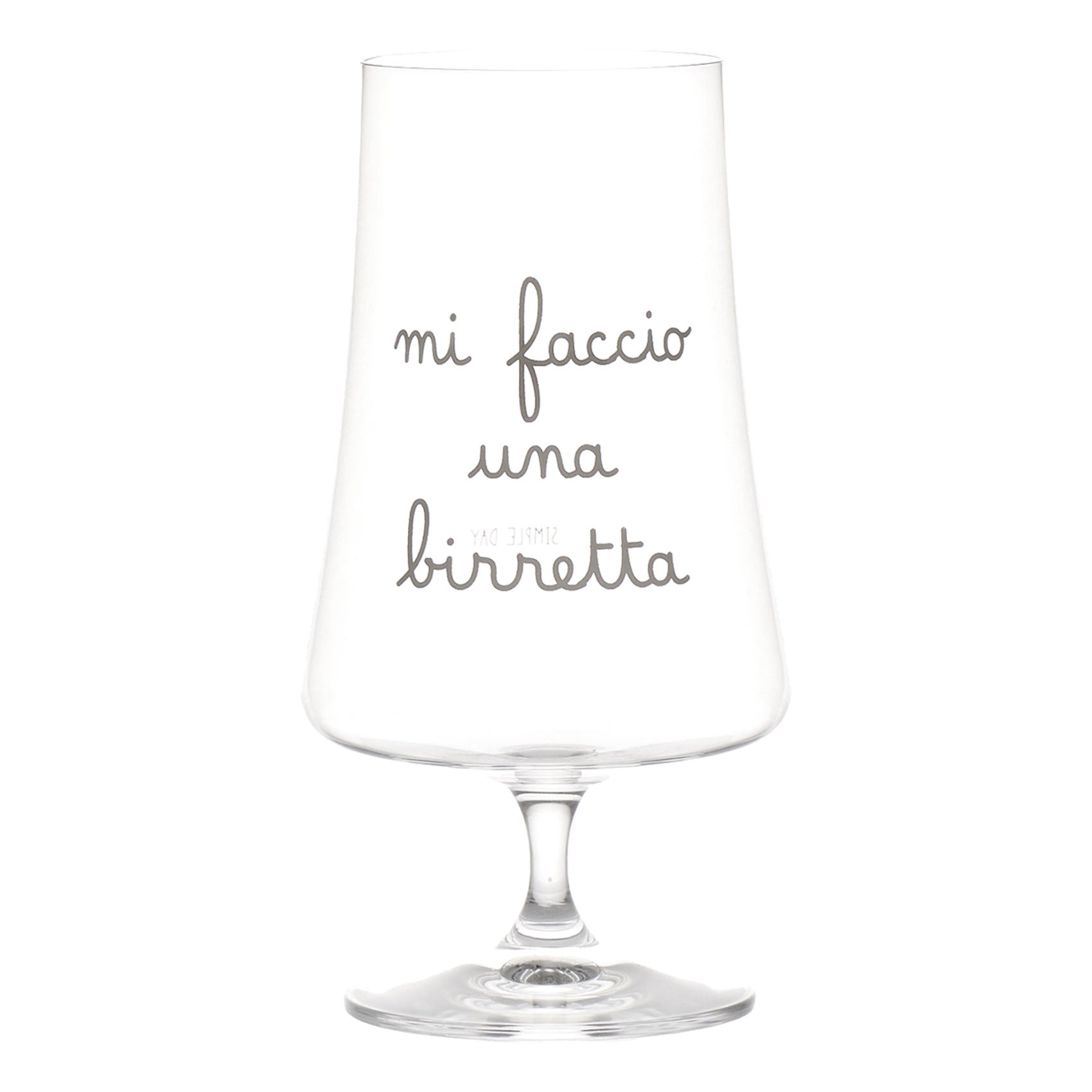 Set 2 Bicchieri birra Mi faccio una birretta - 55cl Simple Day - immagine 3
