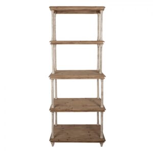 Libreria marrone in legno 80 × 40 × 210 cm Clayre & Eef