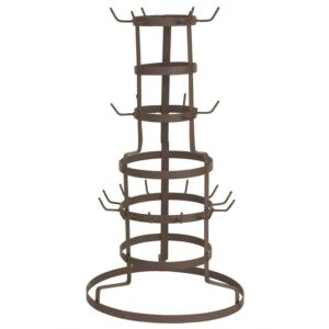 Albero portatazze marrone in ferro Ø 30 × 54 cm Clayre & Eef