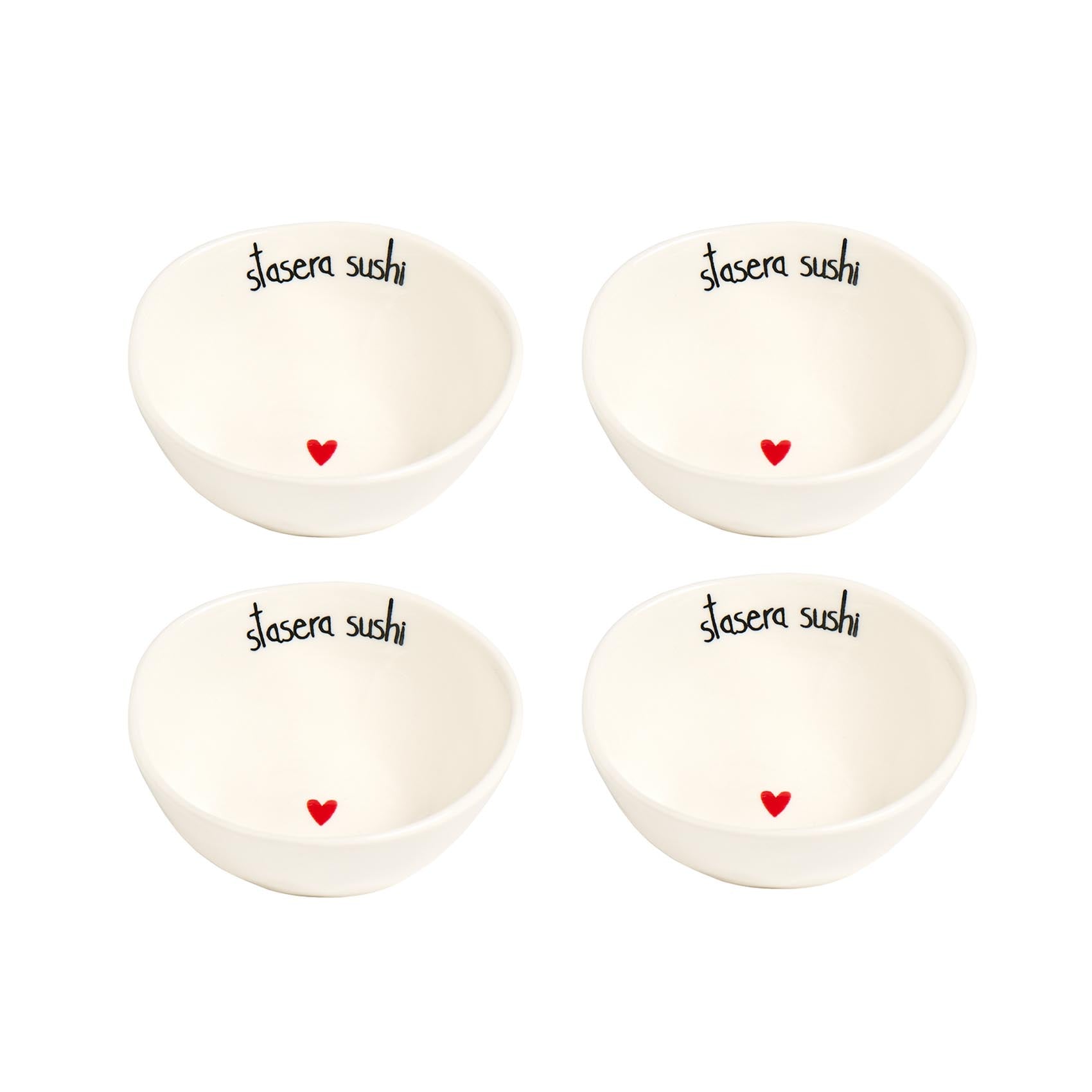 Set 4 Coppette in gres Stasera sushi Simple Day - immagine 2