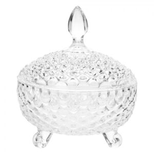 Barattolo in vetro trasparente con coperchio Ø 17 × 19 cm Clayre & Eef