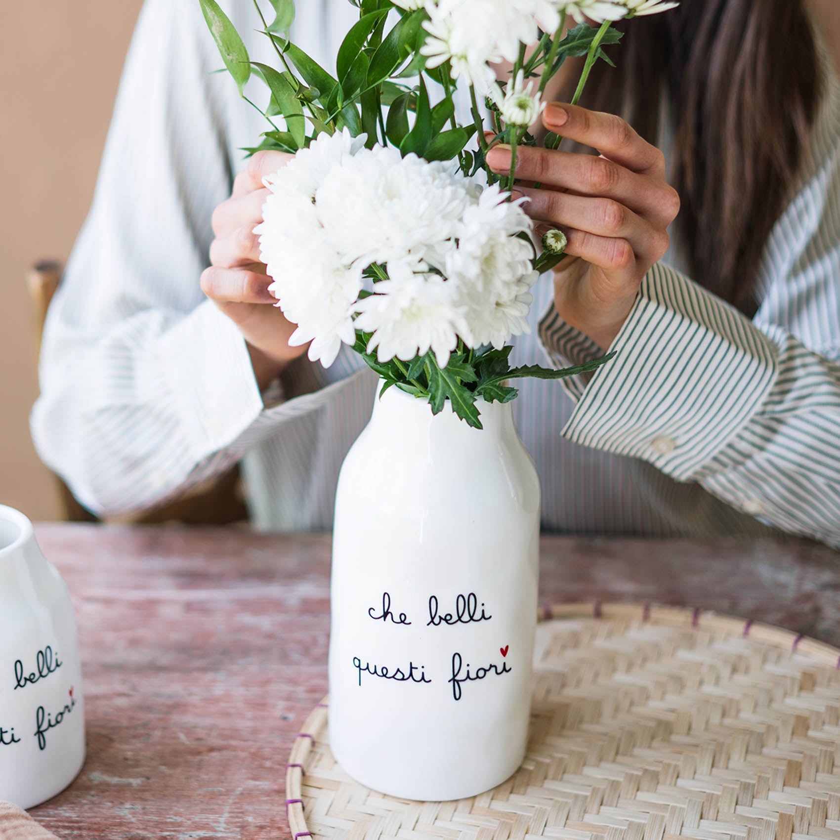 Vaso Portafiori in gres Che belli questi fiori Simple Day